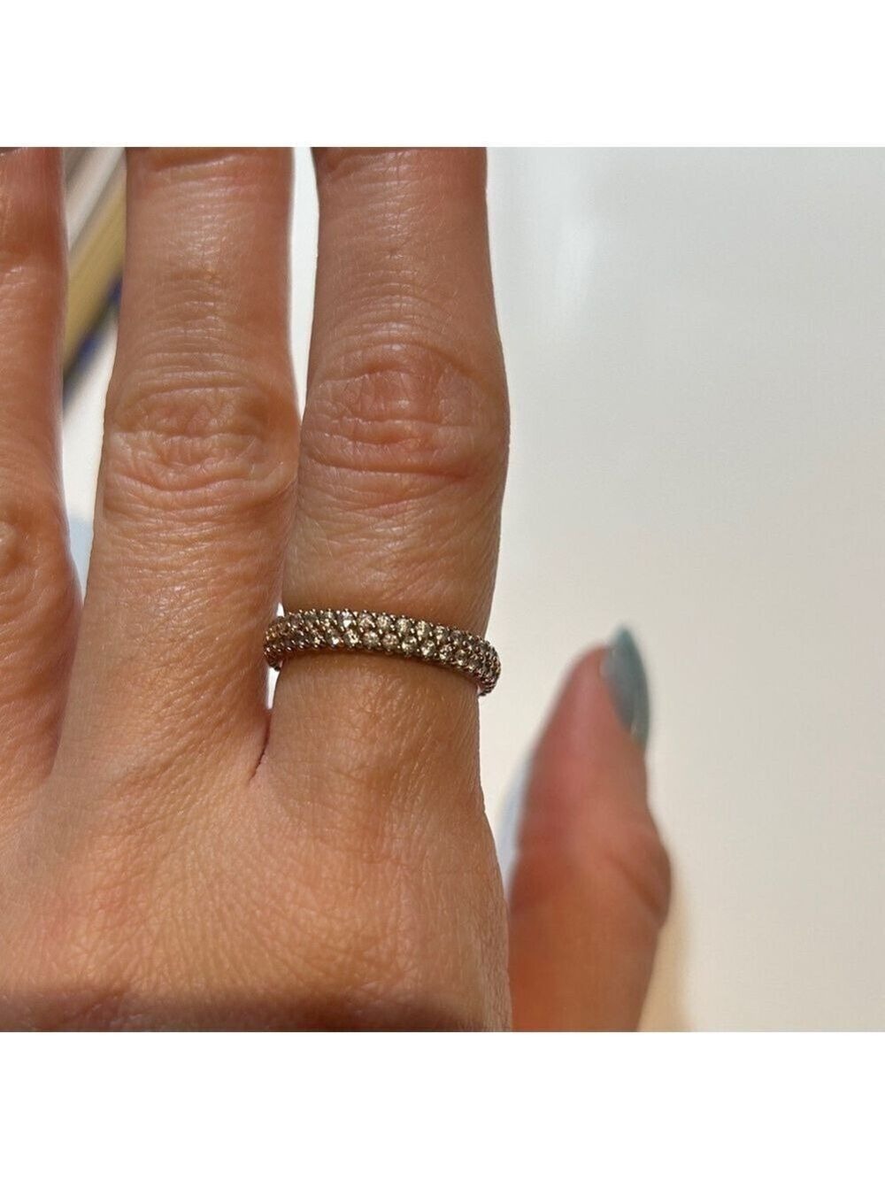 Pandora Rose Gold Sparkling Ring